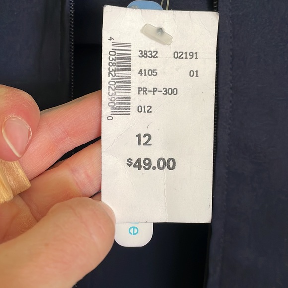 Pants suit navy with light blue trim - Picture 2 of 4